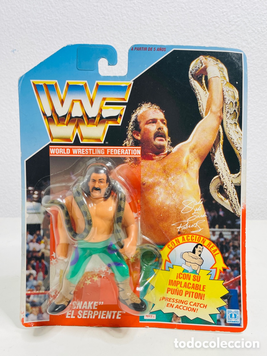Figuras y mu&ntilde;ecos Pressing Catch: Snake WWF Hasbro 1990 - Foto 1