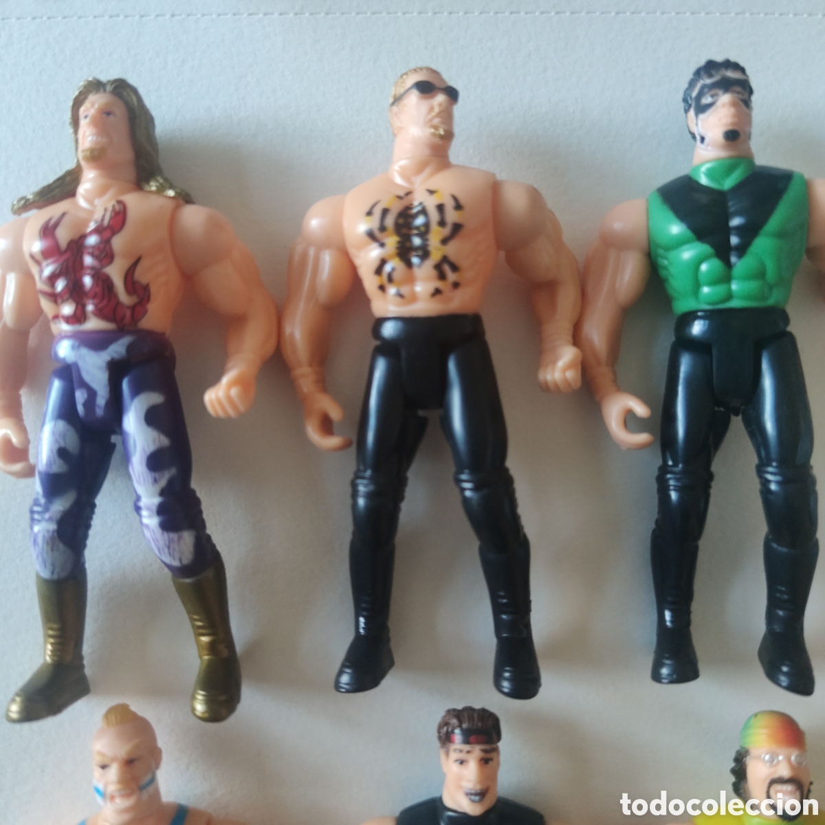 Figuras y mu&ntilde;ecos Pressing Catch: Lote luchadores WWF bootleg - Foto 2