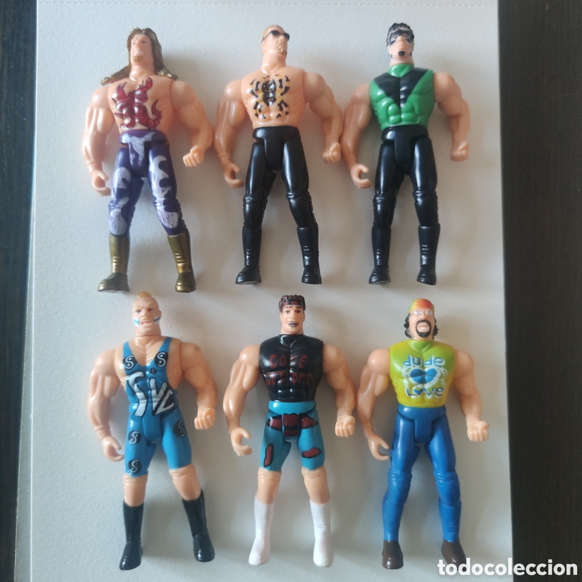 Figuras y mu&ntilde;ecos Pressing Catch: Lote luchadores WWF bootleg - Foto 1