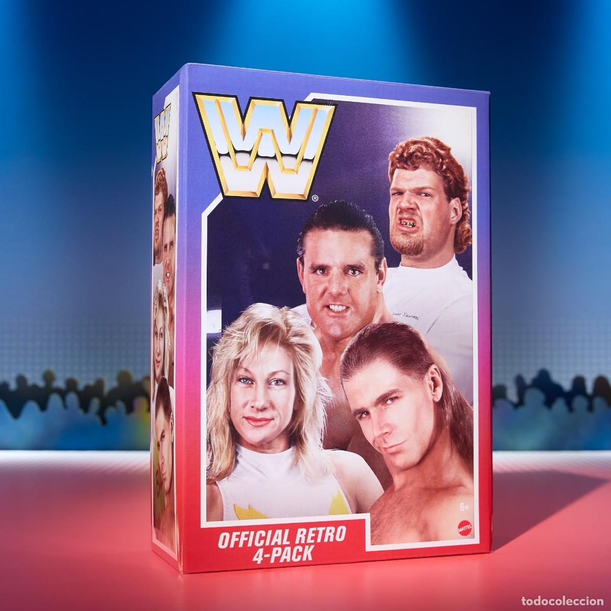 Figuras y mu&ntilde;ecos Pressing Catch: Wwe Retro Action Figure 4-Pack Bundle Wave 6 - Foto 1