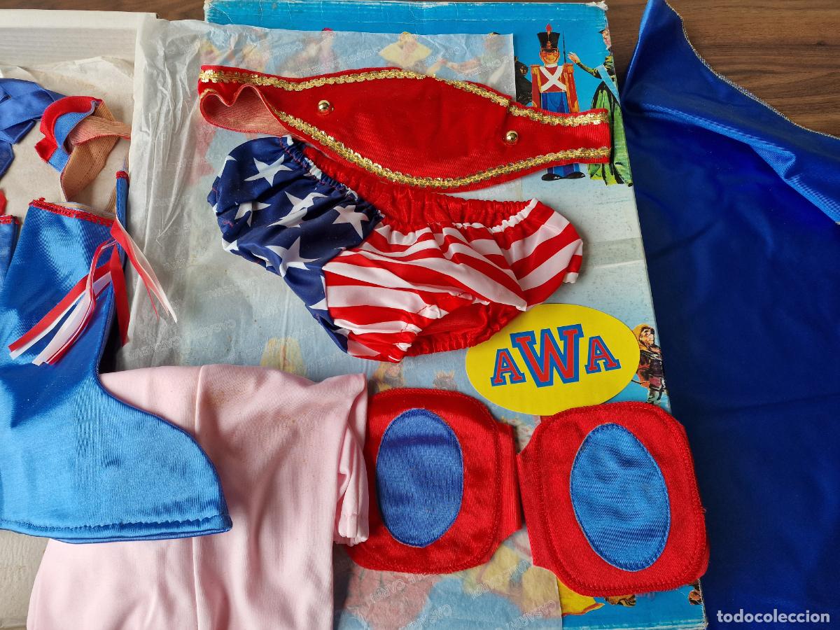 Figuras y mu&ntilde;ecos Pressing Catch: DISFRAZ HULK HOGAN WWF VINTAGE - Foto 7