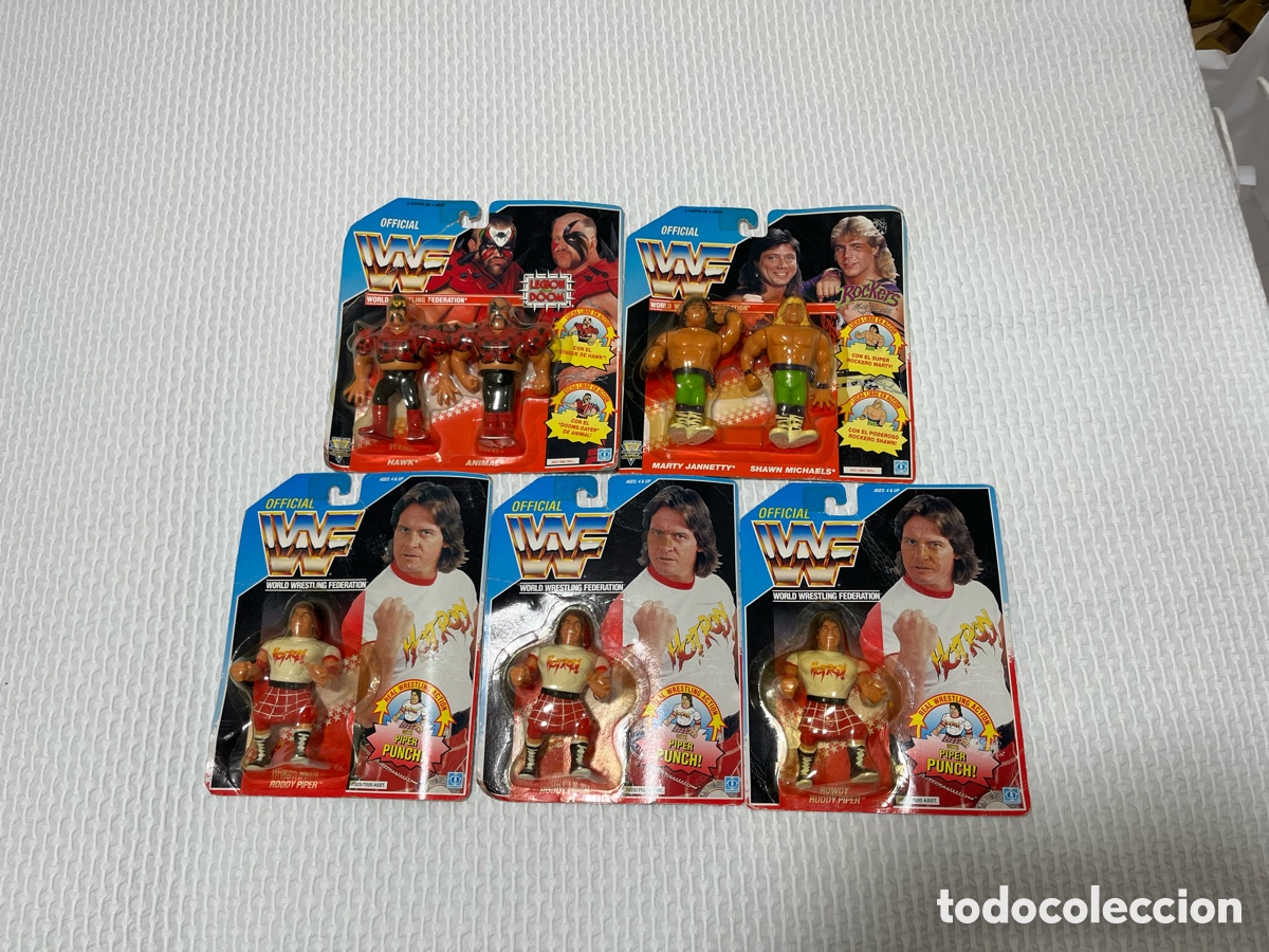 Figuras y mu&ntilde;ecos Pressing Catch: WWF Lote Hasbro Mu&ntilde;ecos - Foto 1
