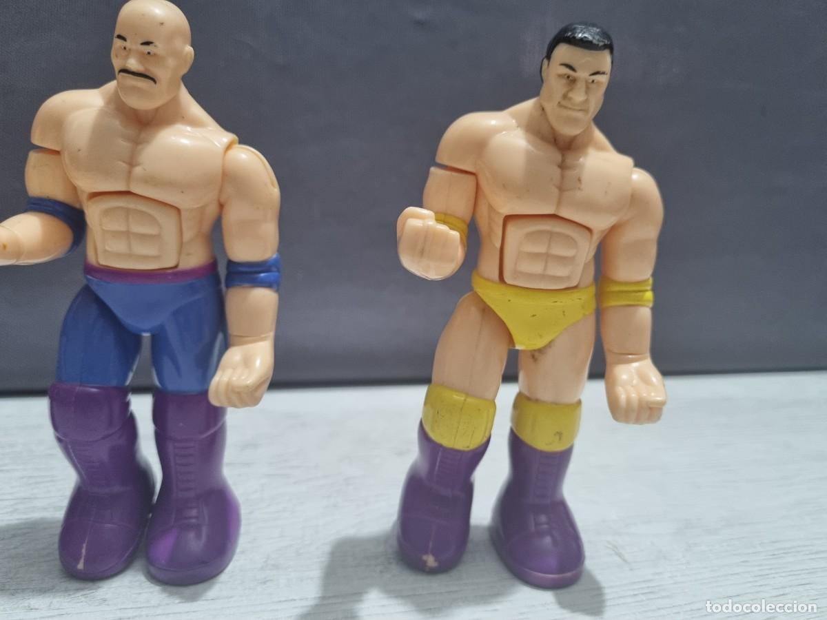 Figuras y mu&ntilde;ecos Pressing Catch: Lote de 4 luchadores tipo pressing catch - Foto 7
