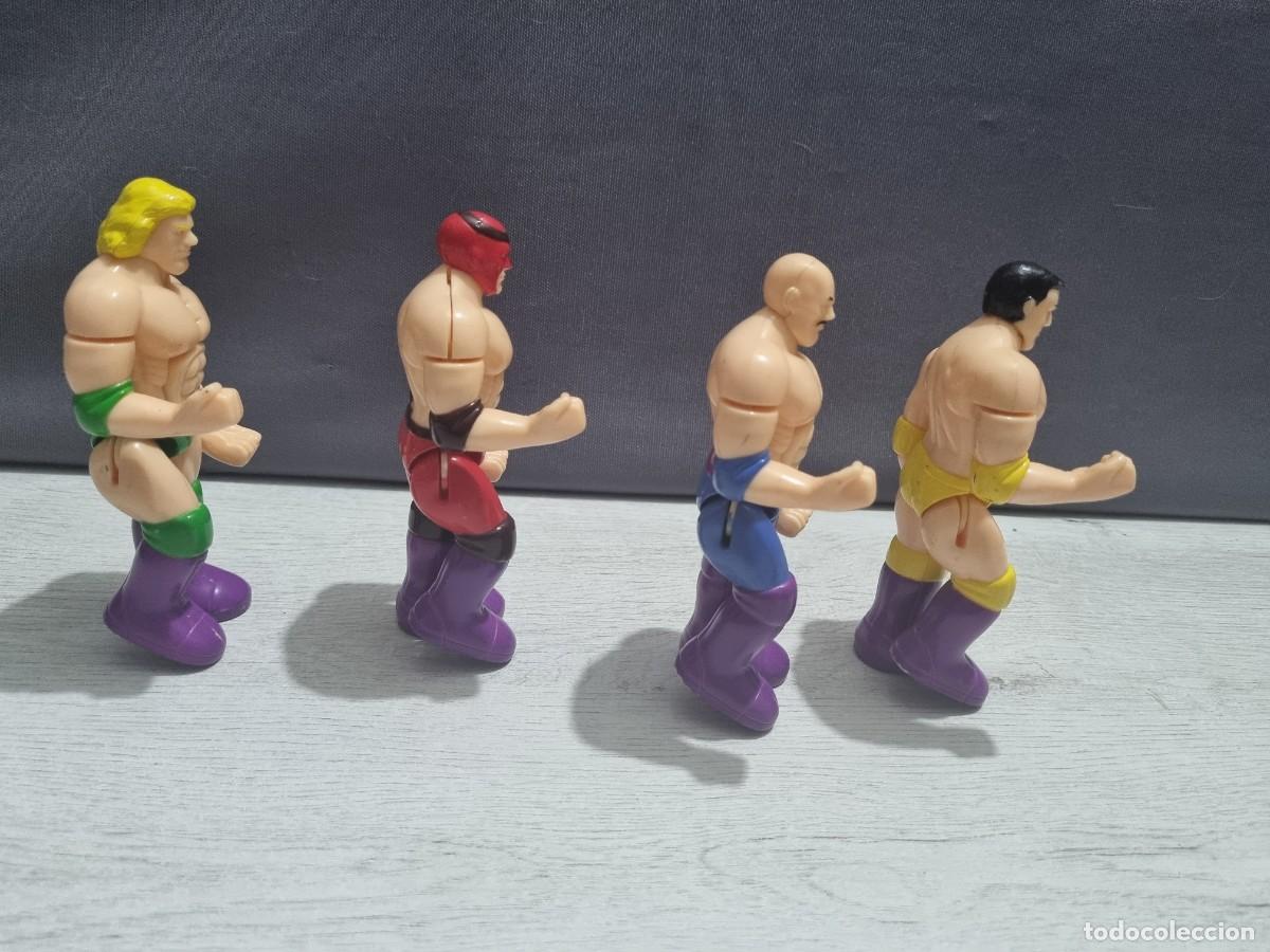 Figuras y mu&ntilde;ecos Pressing Catch: Lote de 4 luchadores tipo pressing catch - Foto 8