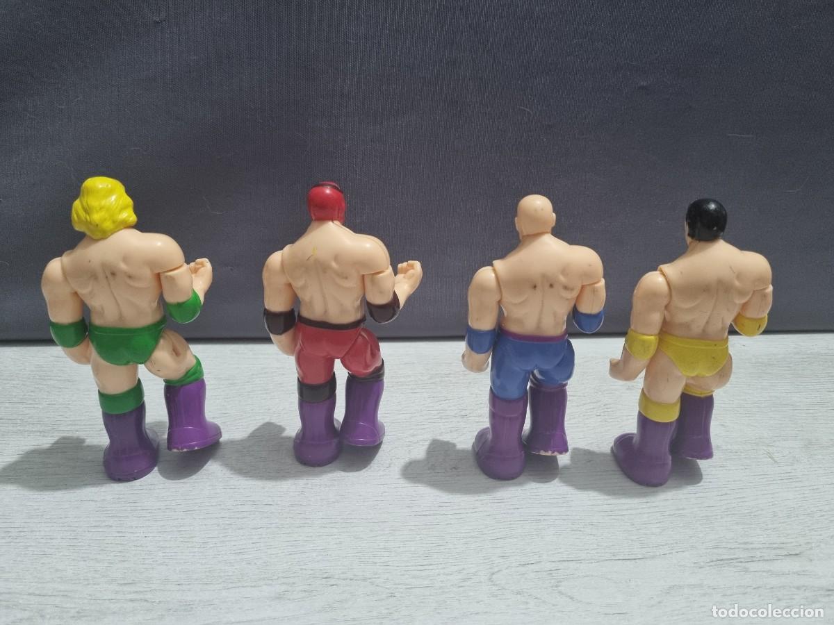 Figuras y mu&ntilde;ecos Pressing Catch: Lote de 4 luchadores tipo pressing catch - Foto 9