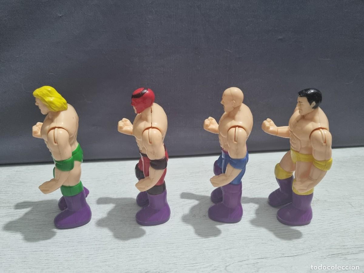 Figuras y mu&ntilde;ecos Pressing Catch: Lote de 4 luchadores tipo pressing catch - Foto 10