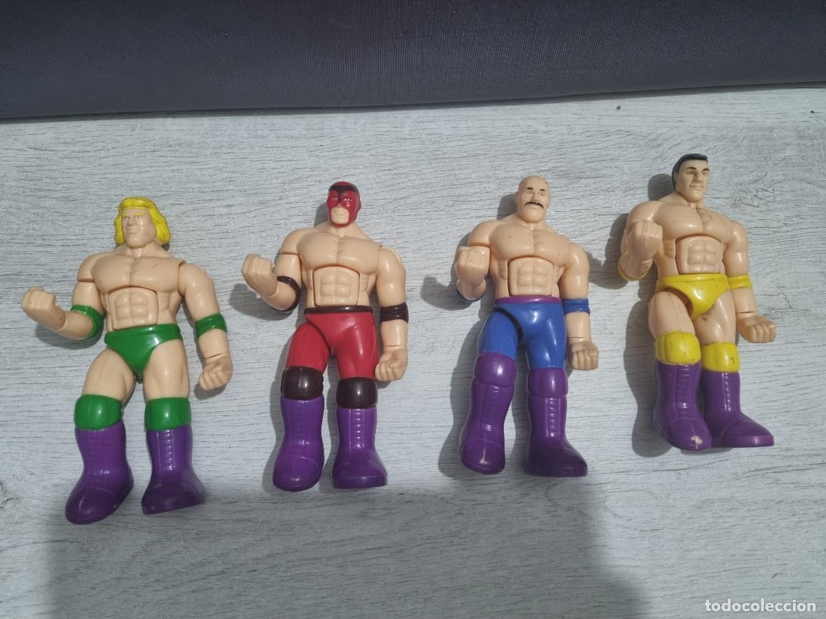 Figuras y mu&ntilde;ecos Pressing Catch: Lote de 4 luchadores tipo pressing catch - Foto 13