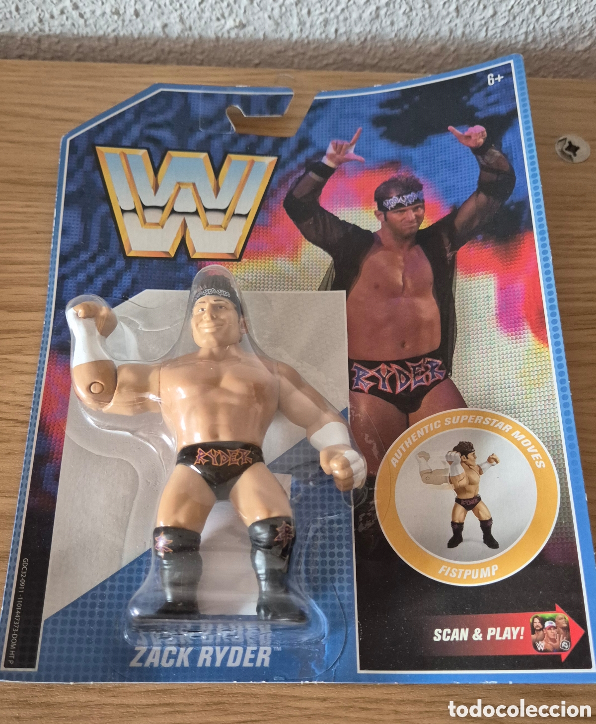 Figuras y Mu&ntilde;ecos Pressing Catch: Figura de luchador de pressing catch Zack Ryder en blister Retro de Mattel wwe wwf. Tipo colecci&oacute;n M