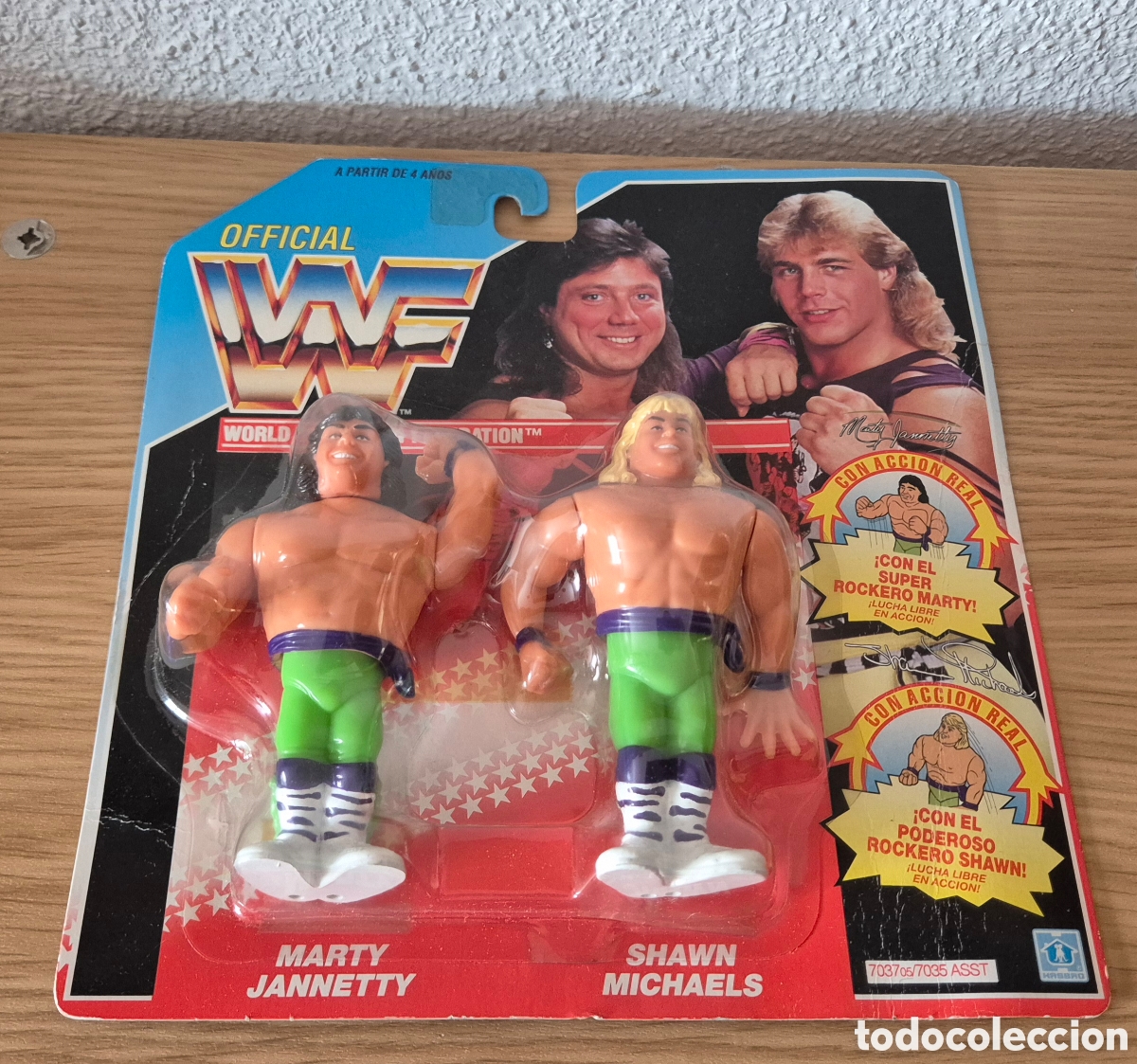 Figuras y Mu&ntilde;ecos Pressing Catch: Figura de luchadores de pressing catch: The Rockers Janetty y Michaels Hasbro A&ntilde;os 90 wwe wwf. &Eacute;poca