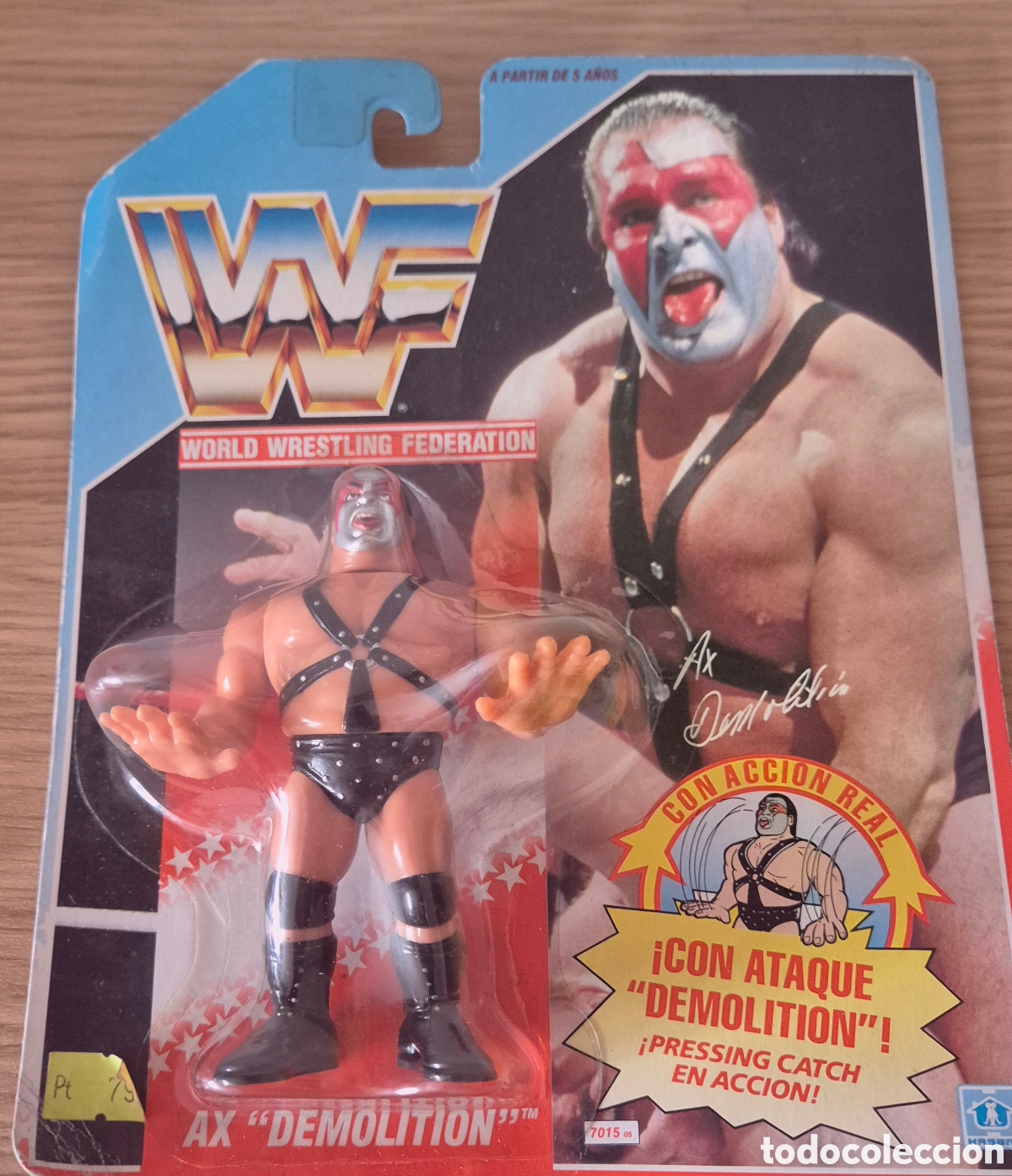 Figuras y Mu&ntilde;ecos Pressing Catch: Figura de luchadores de pressing catch: Ax Demolition Hasbro A&ntilde;os 90 wwe wwf. &Eacute;poca Motu, Gijoe