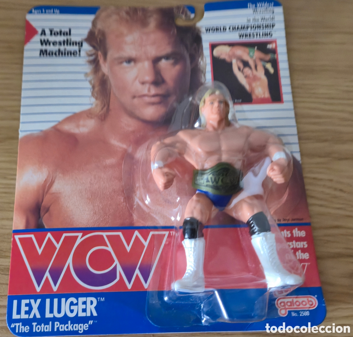 Figuras y Mu&ntilde;ecos Pressing Catch: Figura de luchador de pressing catch: Lex Luger Galoob 1990 WCW wwe wwf. &Eacute;poca Motu, Gijoe, Dragones