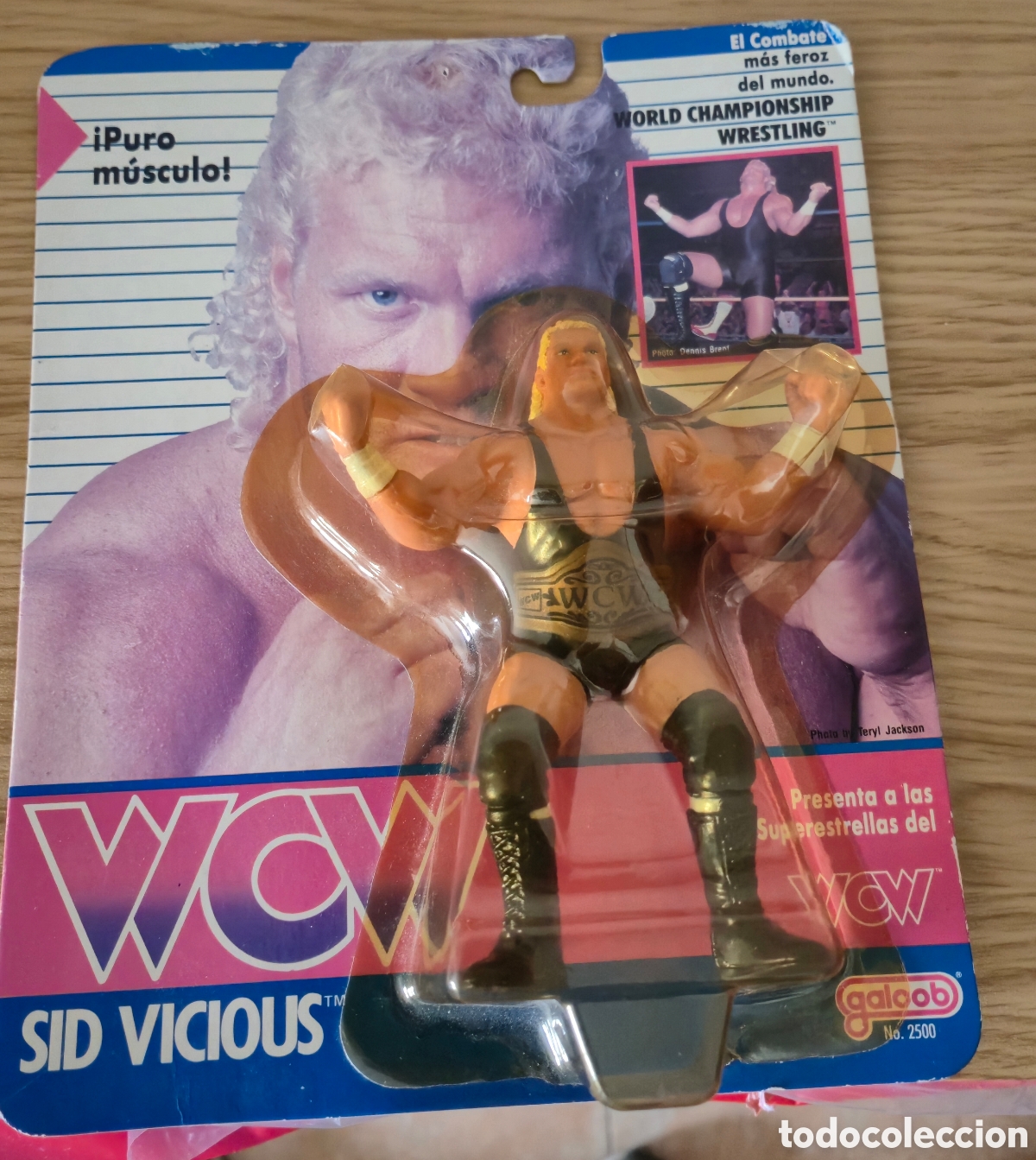 Figuras y Mu&ntilde;ecos Pressing Catch: Figura de luchador de pressing catch: Sid Vicious Galoob 1990 WCW wwe wwf. &Eacute;poca Motu, Gijoe, Dragon
