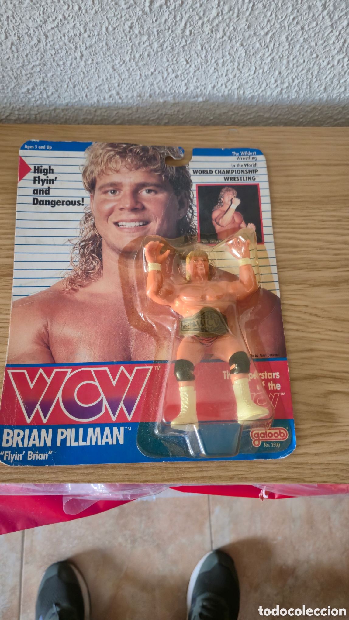 Figuras y Mu&ntilde;ecos Pressing Catch: Figura de luchador de pressing catch: Brian Pillman Galoob 1990 WCW wwe wwf. &Eacute;poca Motu, Gijoe, Drag