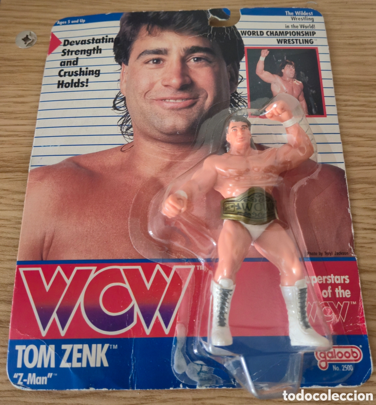 Figuras y Mu&ntilde;ecos Pressing Catch: Figura de luchador de pressing catch: Tom Zenk Galoob 1990 WCW wwe wwf. &Eacute;poca Motu, Gijoe, Dragones