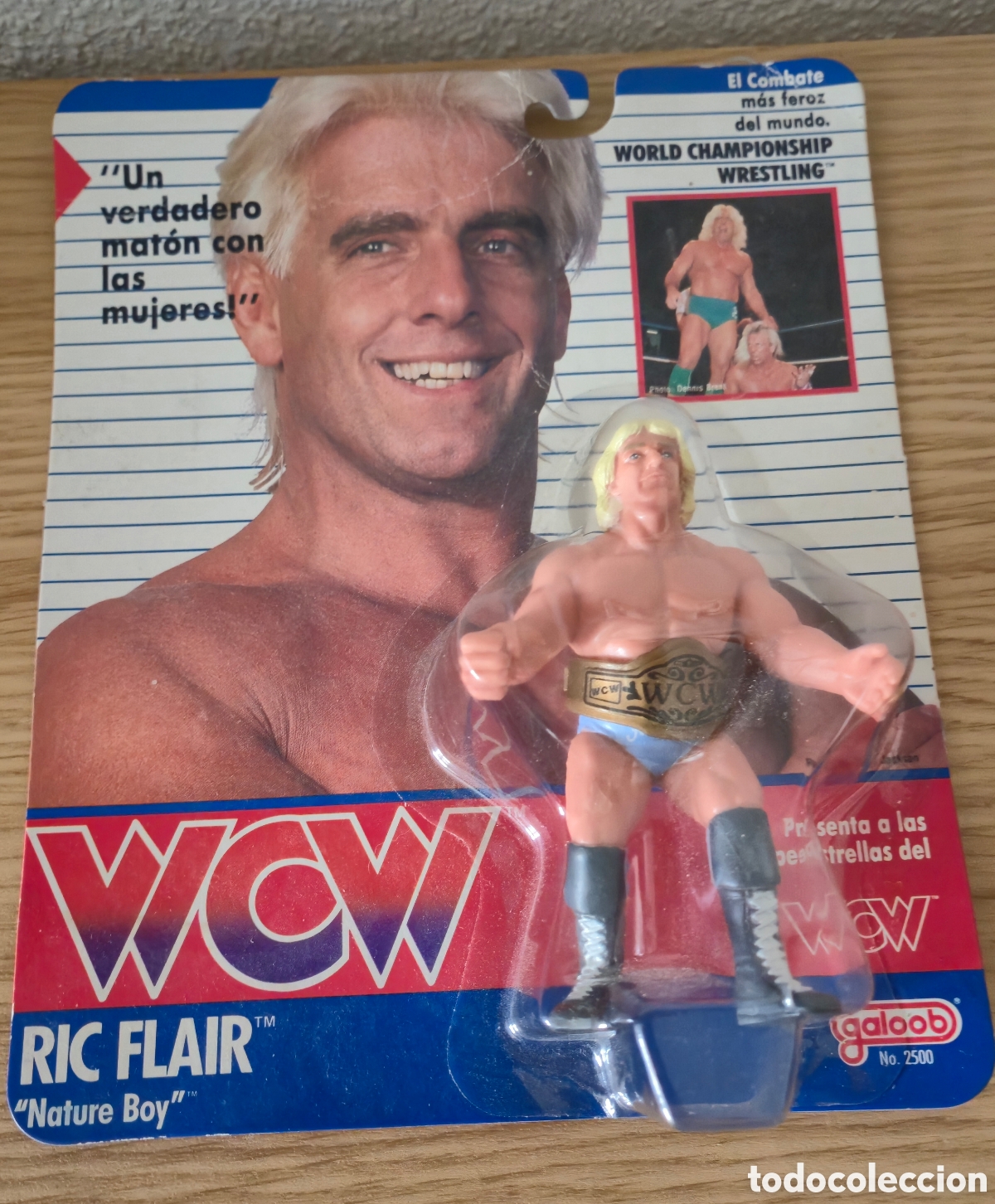 Figuras y Mu&ntilde;ecos Pressing Catch: Figura de luchador de pressing catch: Ric Flair Galoob 1990 WCW wwe wwf. &Eacute;poca Motu, Gijoe, Dragones