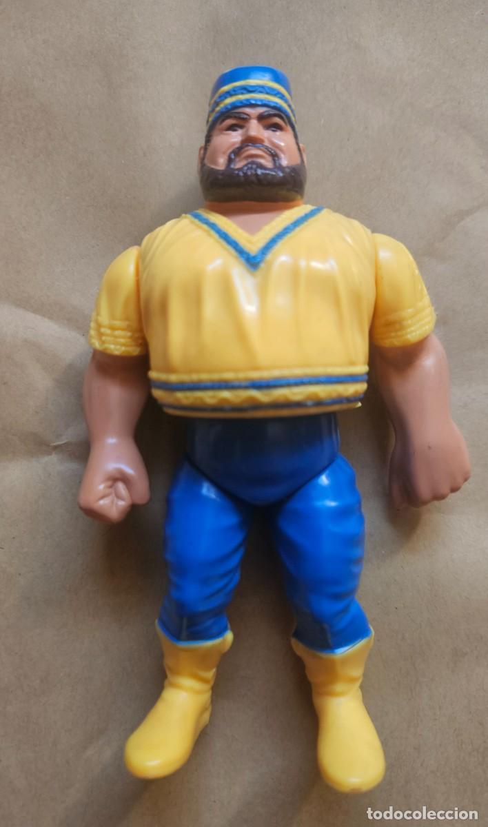 Figuras y Mu&ntilde;ecos Pressing Catch: Akeem Recio el Grande the African Dream - Pressing Catch WWF Titan Sports 1990 - Buen estado