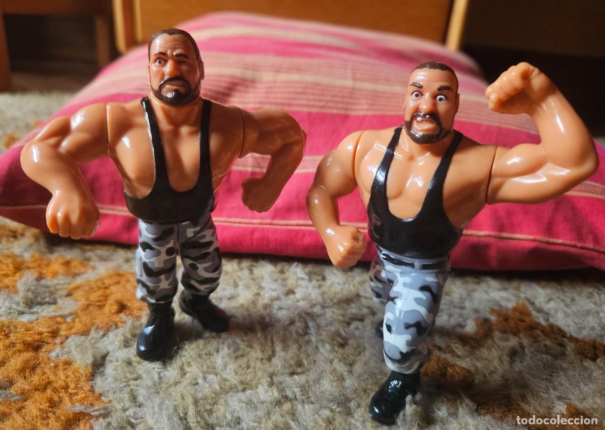 Figuras y Mu&ntilde;ecos Pressing Catch: Luke & Butch Bushwhackers Sacamantecas - Pressing Catch WWF Titan Sports 1991 - Buen estado