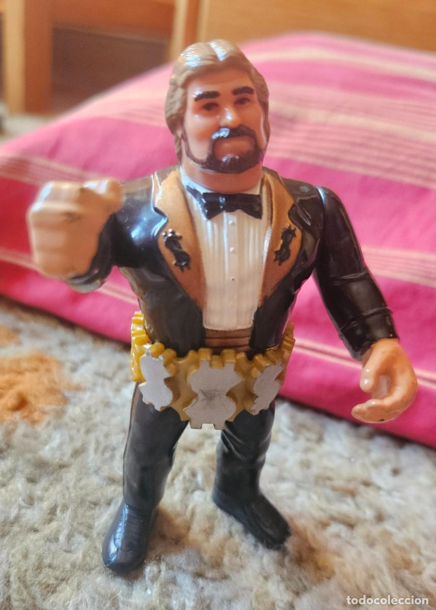 Figurines et Jouets Pressing Catch: Ted Dibiase Million Dollar Man hombre mill&oacute;n dolares cintur&oacute;n - Pressing Catch WWF Titan Sports 1990