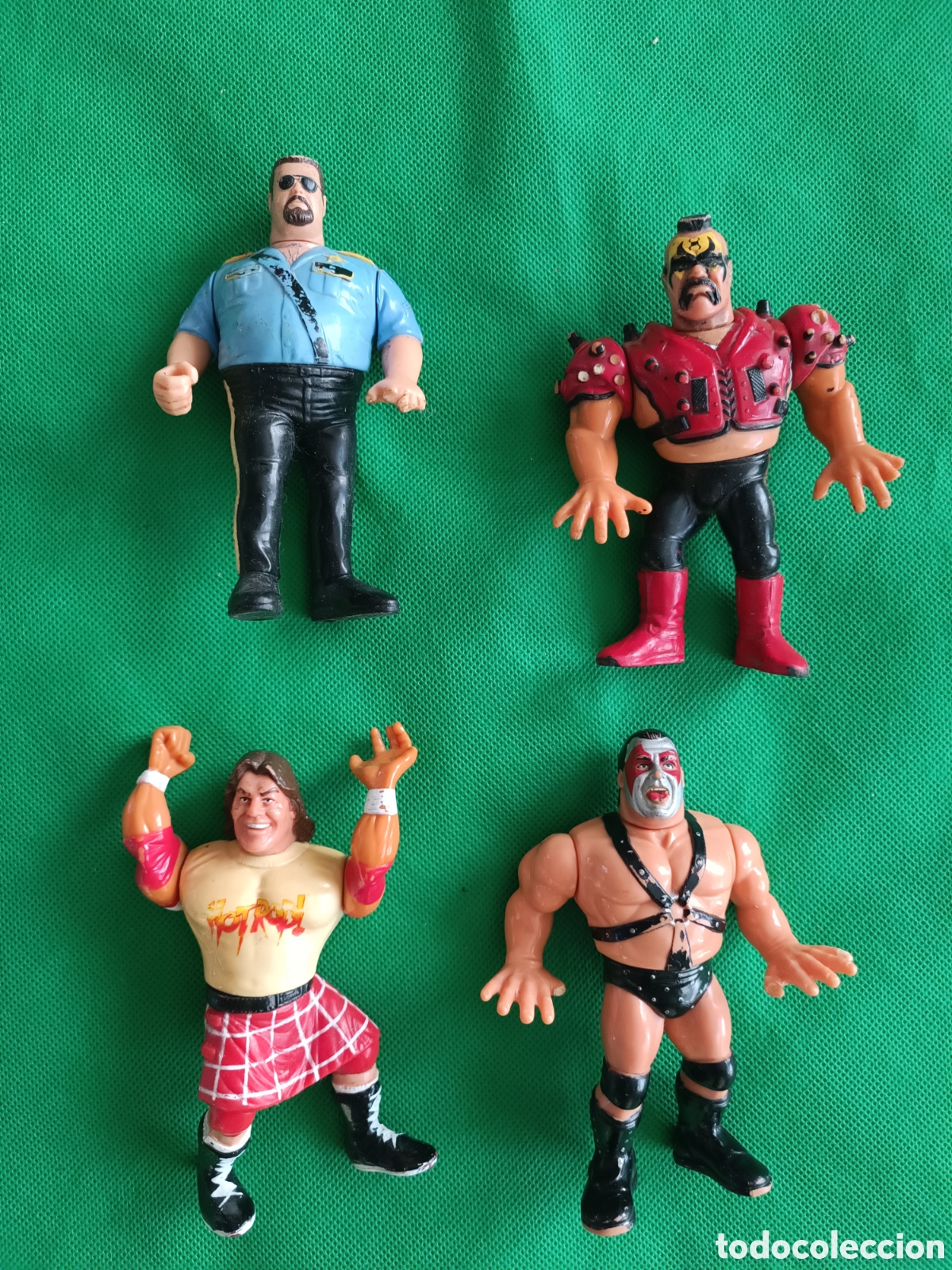 Figuras y Mu&ntilde;ecos Pressing Catch: Lote de mu&ntilde;ecos WWF hasbro Pressing catch