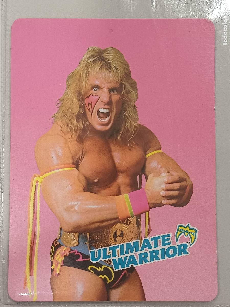 Figuras y Mu&ntilde;ecos Pressing Catch: ULTIMATE WARRIOR/WWF/TARJETA-CARTA.