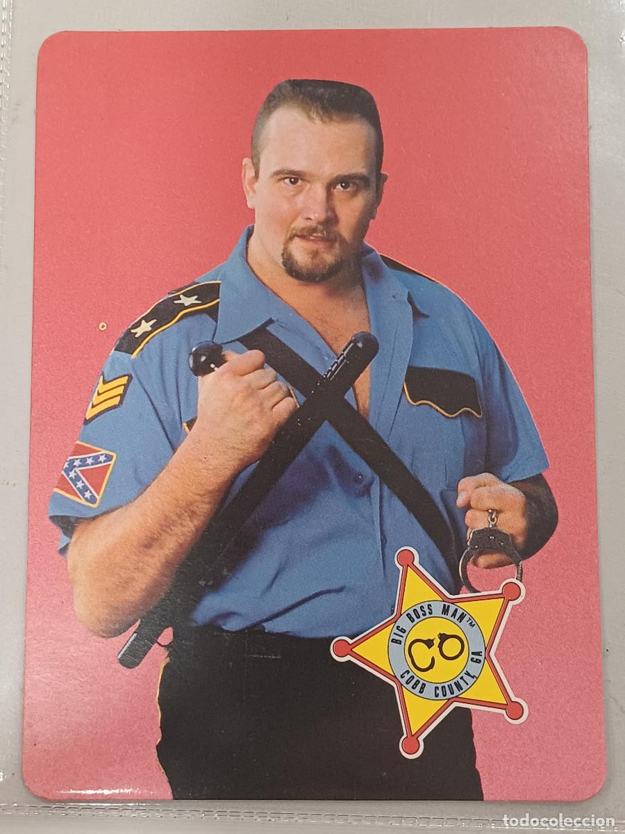 Figuras y Mu&ntilde;ecos Pressing Catch: BIG BOSS MAN/WWF TARJETA-CARTA.