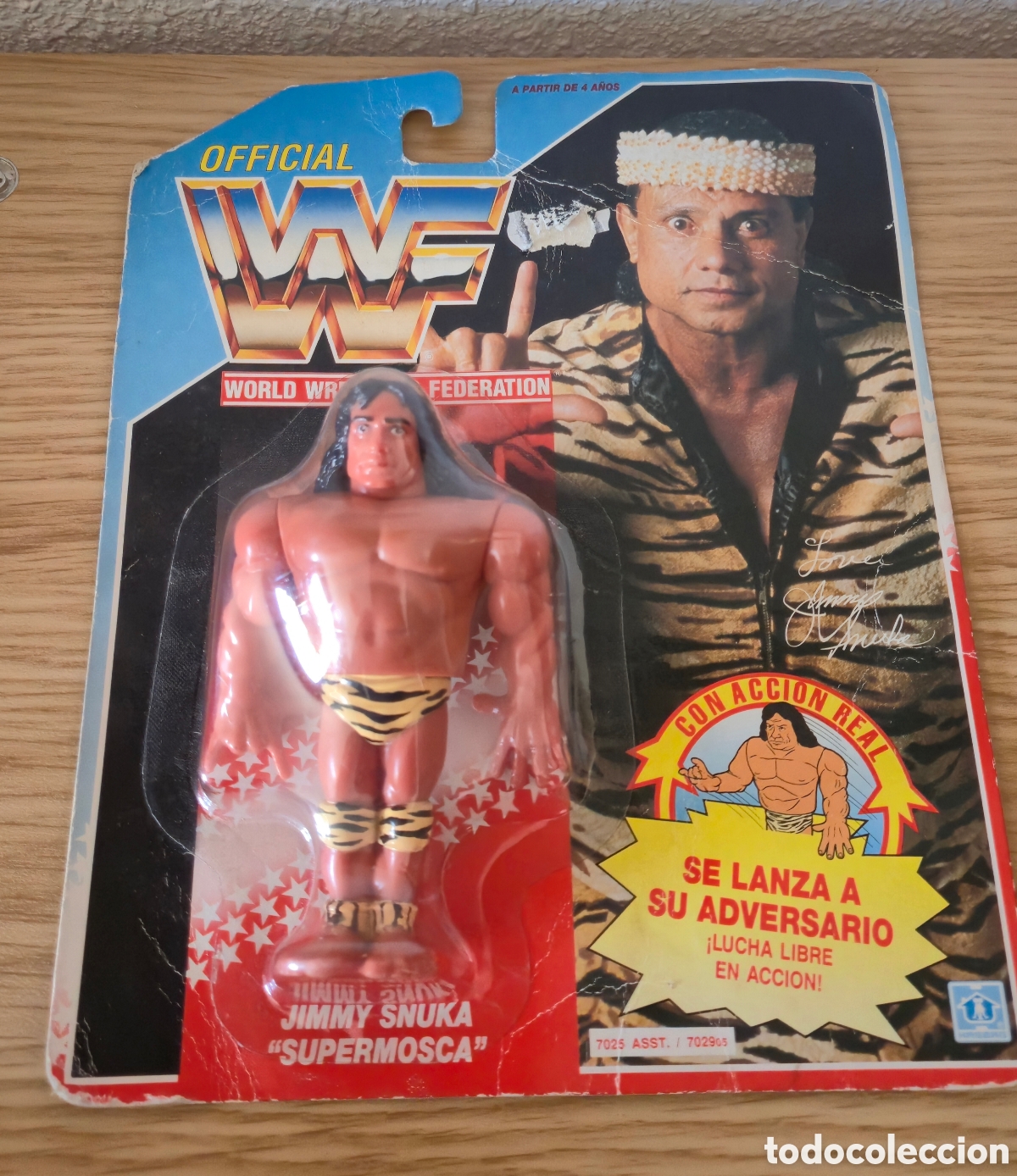 Figuras y Mu&ntilde;ecos Pressing Catch: Figura de luchador de pressing catch en Jimmy Snuka Hasbro A&ntilde;os 90 wwe wwf