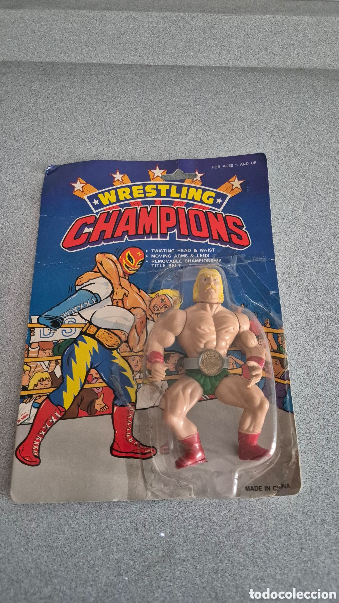 Figuras y Mu&ntilde;ecos Pressing Catch: Figura bootleg Hulk Hogan wwe wwf wwe wrestling A&ntilde;os 80