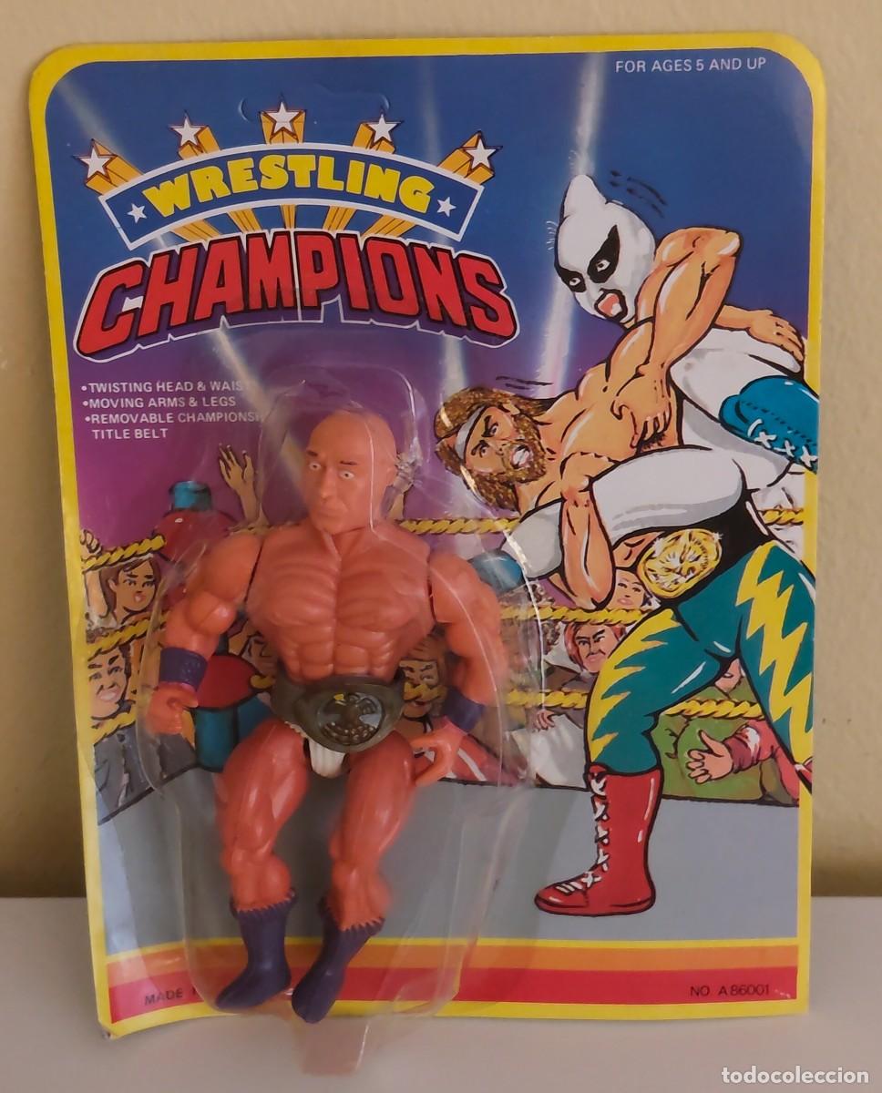 Figuren von Pressing Catch: WRESTLING CHAMPIONS MOTU BOOTLEG VINTAGE UNPUNCHED