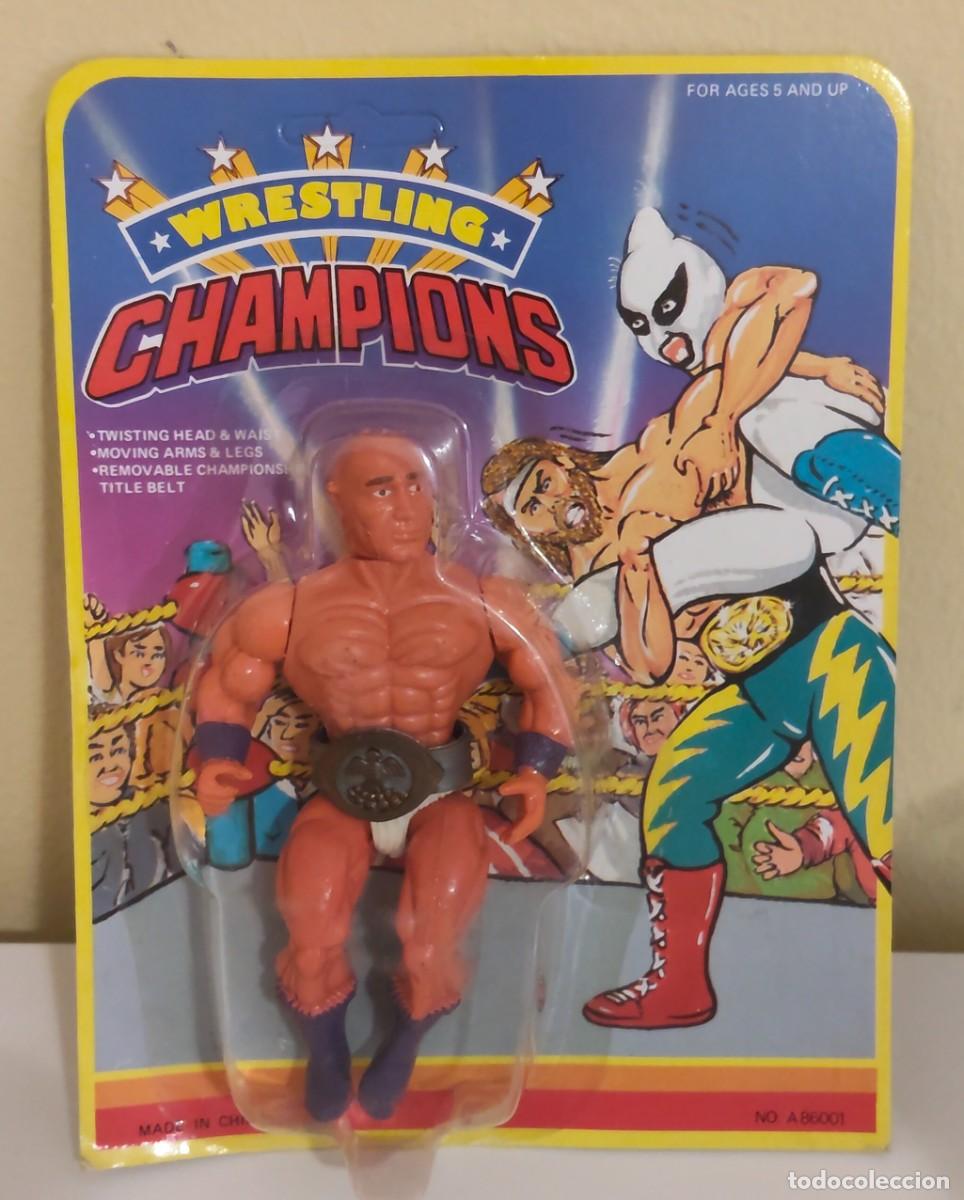 Figuren von Pressing Catch: WRESTLING CHAMPIONS MOTU BOOTLEG VINTAGE UNPUNCHED