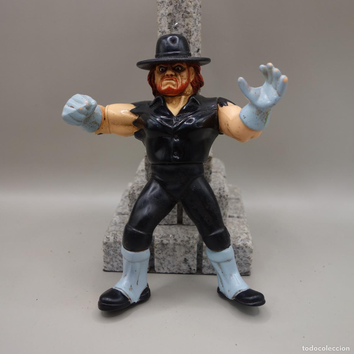 Figurines et Jouets Pressing Catch: FIGURA PRESSING CATCH WWF UNDERTAKER EL ENTERRADOR TITAN SPORTS HASBRO 1991