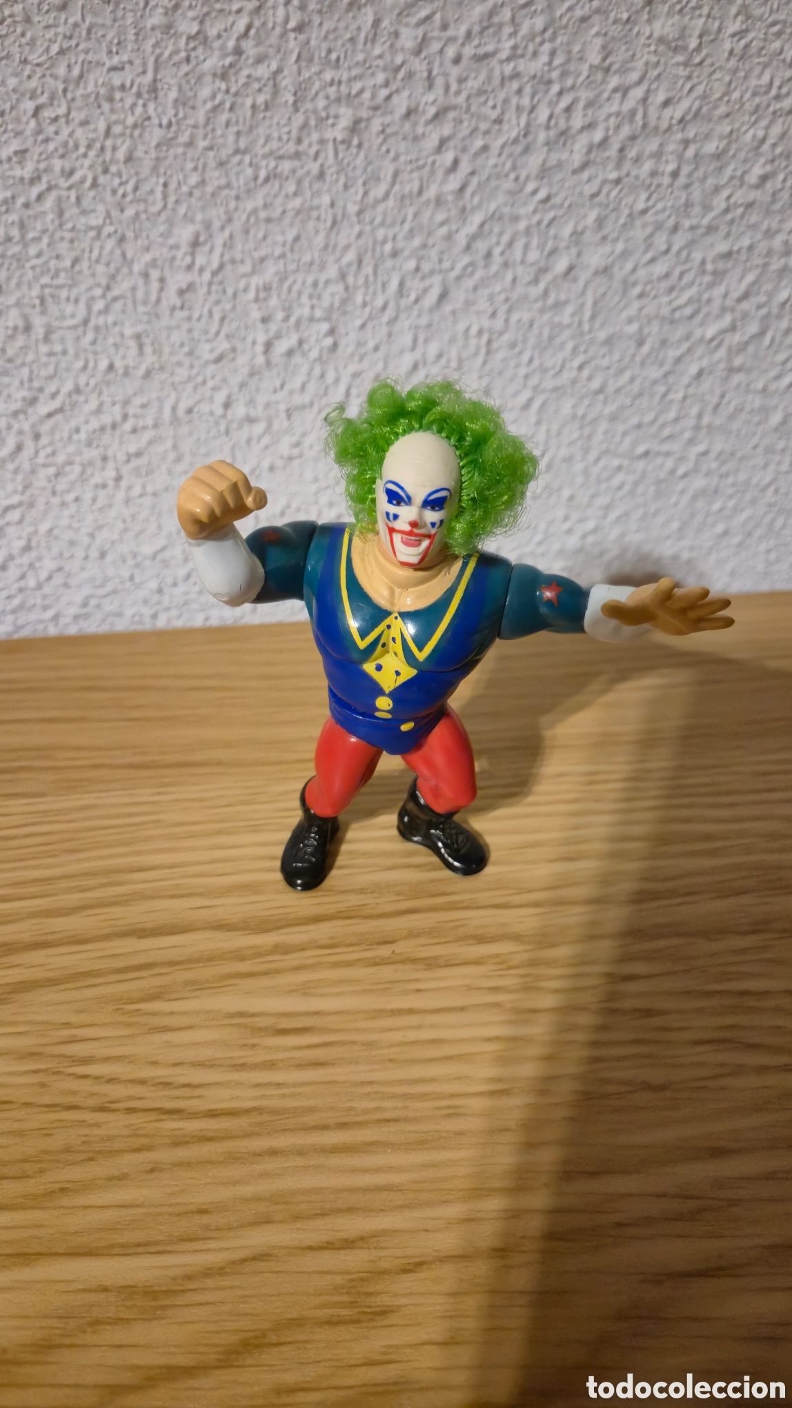 Figuras y mu&ntilde;ecos Pressing Catch: Figura luchador Hasbro a&ntilde;os 90. Doink wwf wrestler wrestling wwe Acci&oacute;n funciona