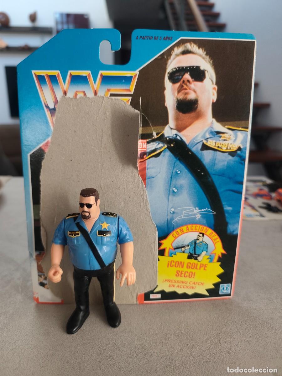 Figuras y mu&ntilde;ecos Pressing Catch: figura de accion +card pressing catch wwf big boss man vintage a&ntilde;os 80