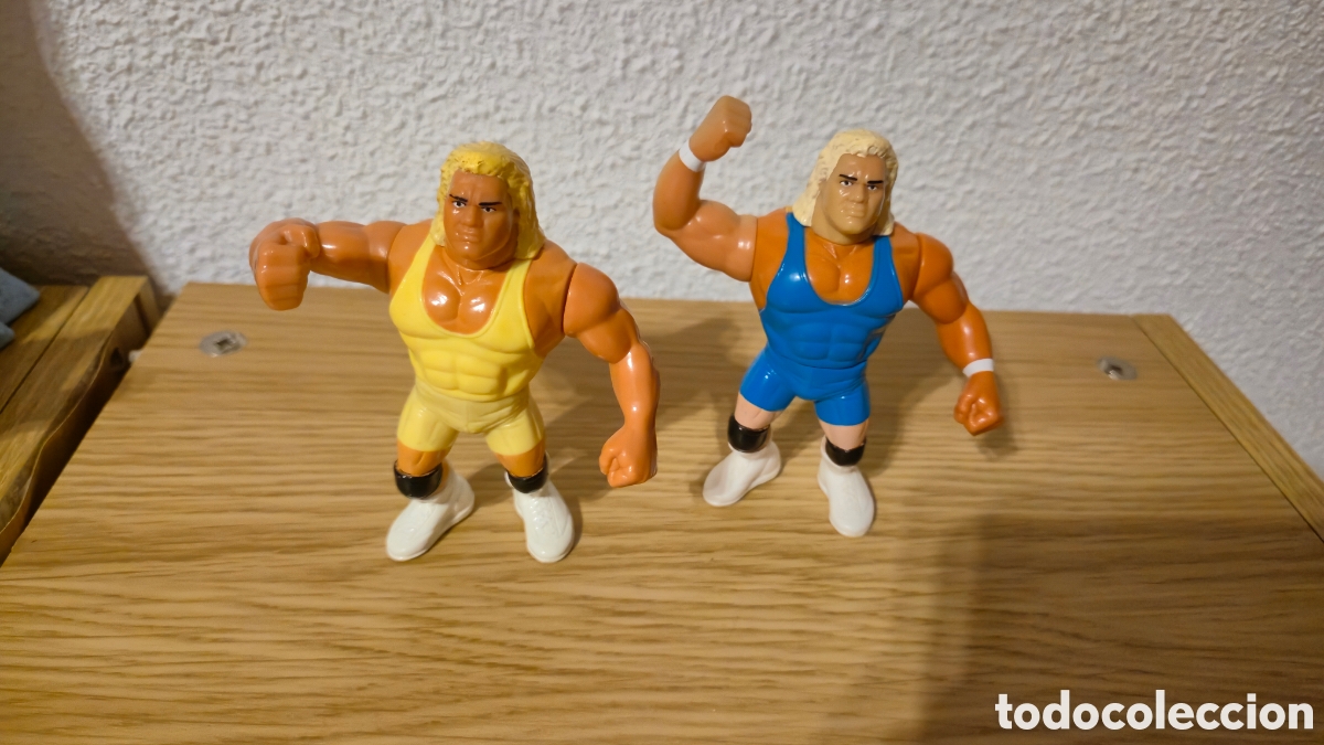 Figures and Dolls Pressing Catch: Lote de 2 figuras catch wwf wwe Mister Perfecto wrestling wrestler &Eacute;poca Gijoe, Mosqueperros, Maste