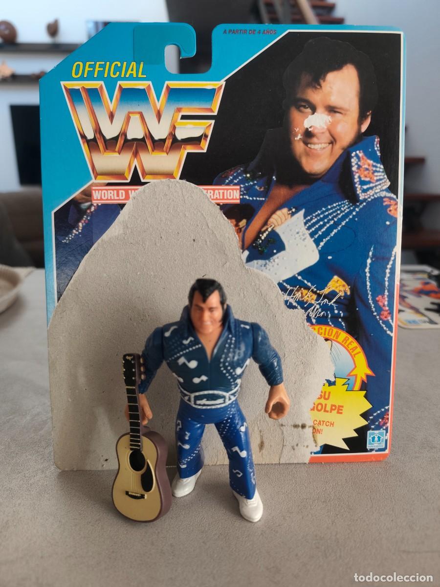 Figuras y mu&ntilde;ecos Pressing Catch: figura de accion +card pressing catch wwf honky tonk vintage a&ntilde;os 80