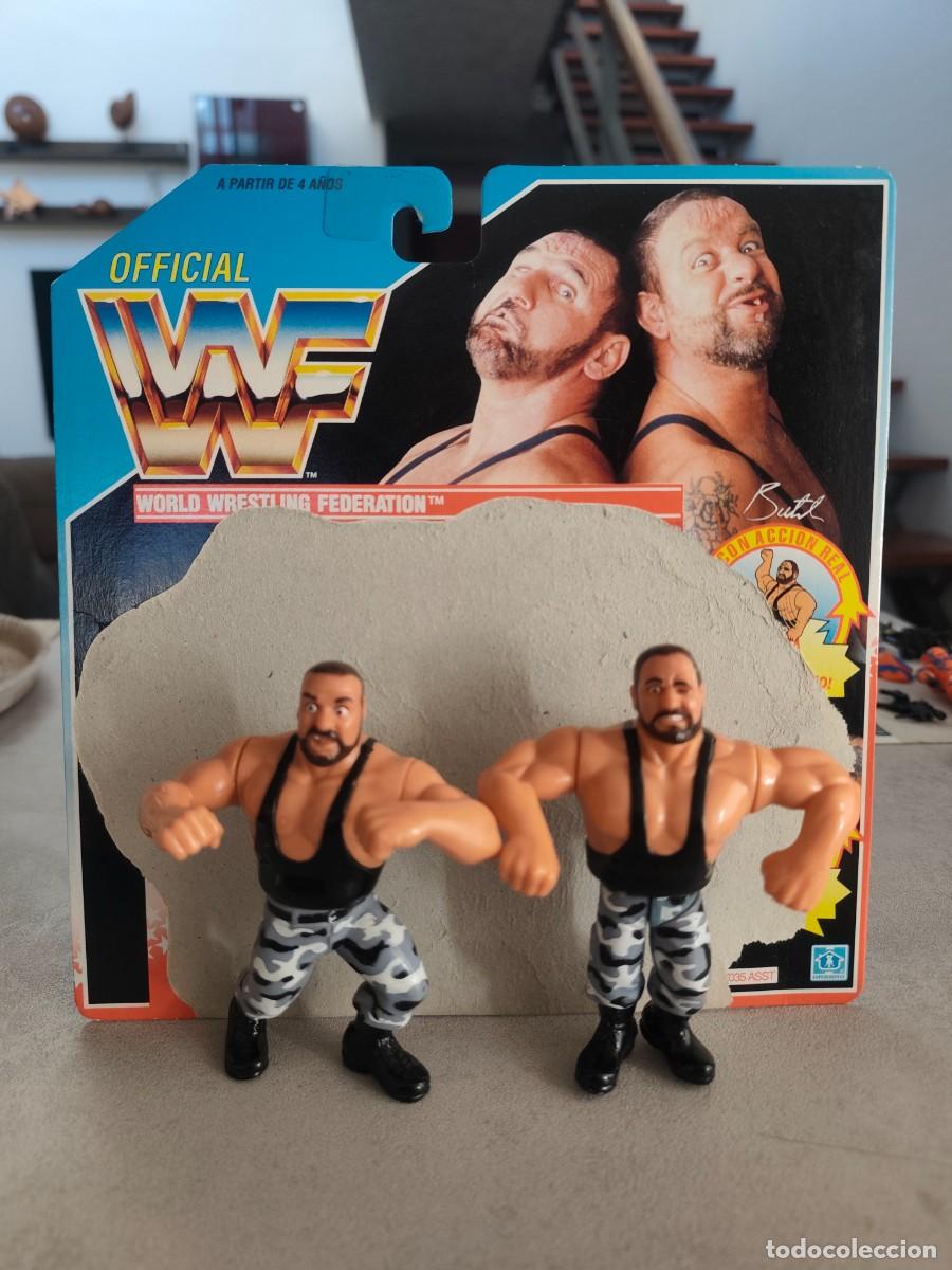 Figuras y mu&ntilde;ecos Pressing Catch: figura de accion +card pressing catch wwf sacamantecas vintage a&ntilde;os 80