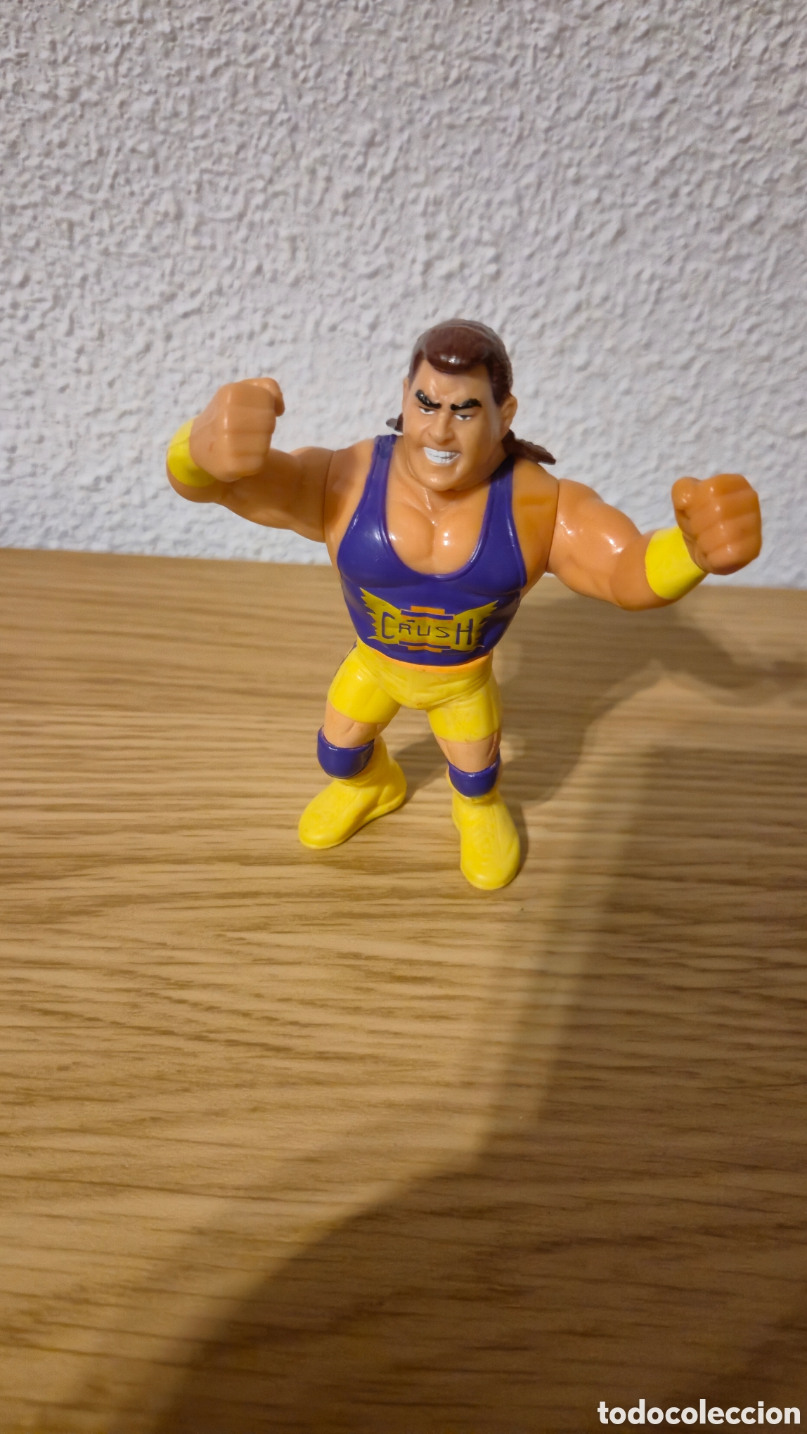 Figuras y mu&ntilde;ecos Pressing Catch: Figura Crush wwe wwf wrestler wrestling A&ntilde;os 90