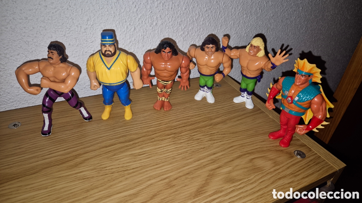 Figuras y mu&ntilde;ecos Pressing Catch: Lote de 6 figuras de lucha libre Pressing catch Hasbro