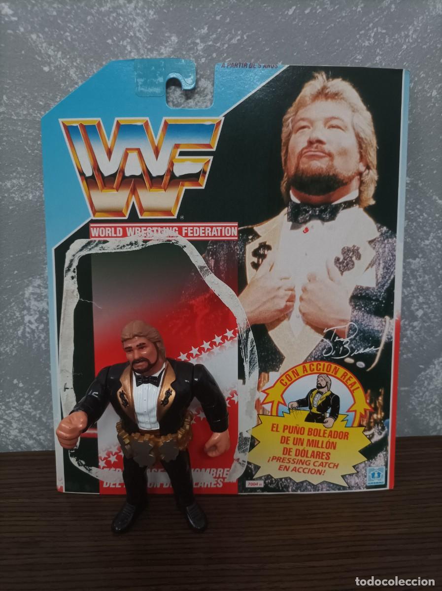 Figuras y mu&ntilde;ecos Pressing Catch: figura de accion +card pressing catch wwf ted dibiase vintage a&ntilde;os 80