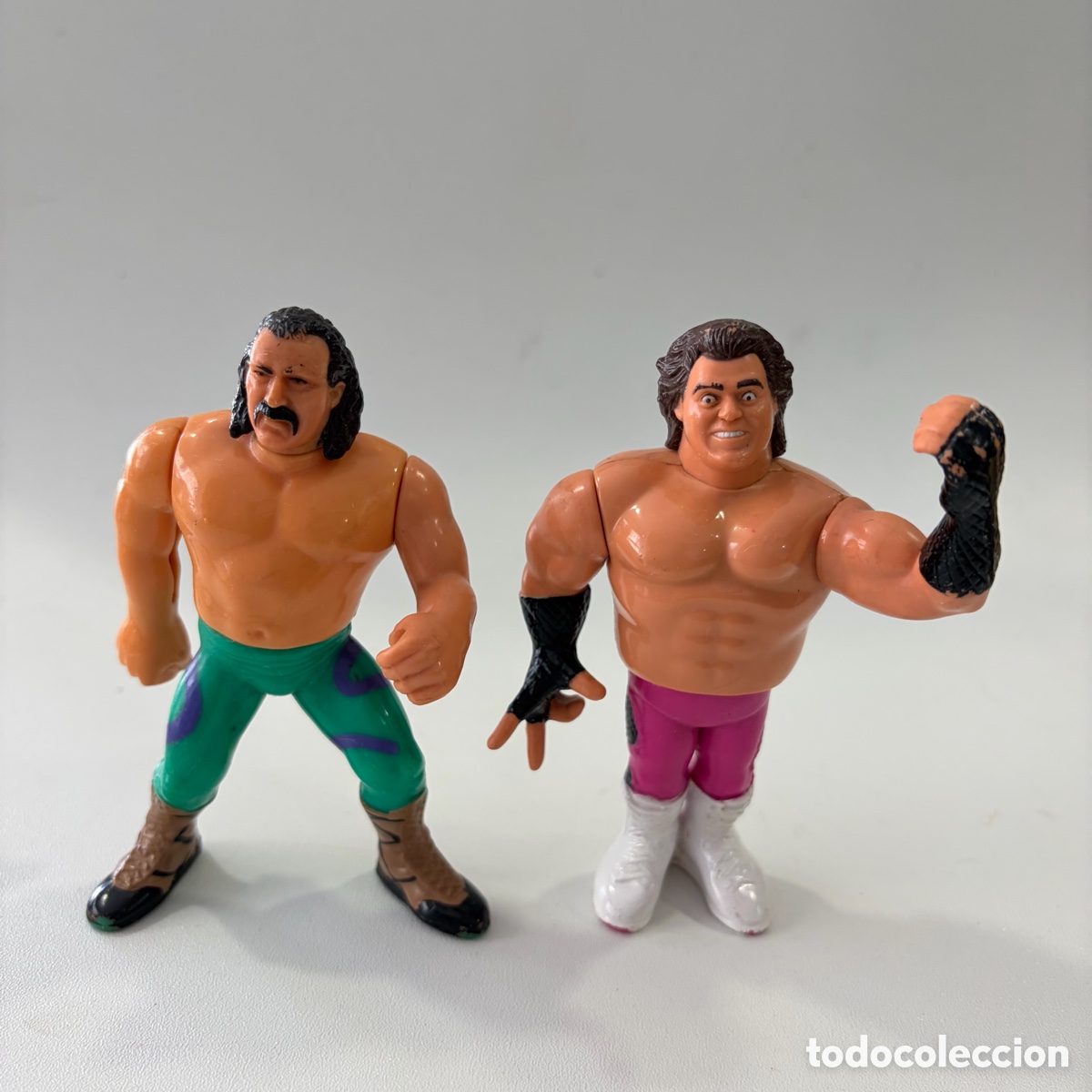 Figuras y mu&ntilde;ecos Pressing Catch: Figuras mu&ntilde;ecos WWF 1991 Titan Sports barbero brutus Beefcake y Jake Snake Roberts Pressing catch