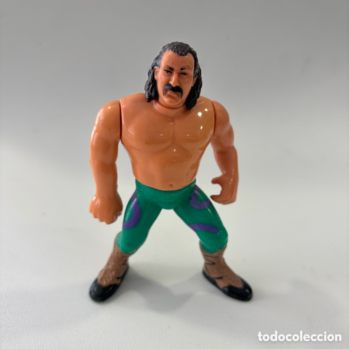 Figuras y mu&ntilde;ecos Pressing Catch: Figura mu&ntilde;eco WWF 1991 Titan Sports Jake Snake Roberts Pressing catch