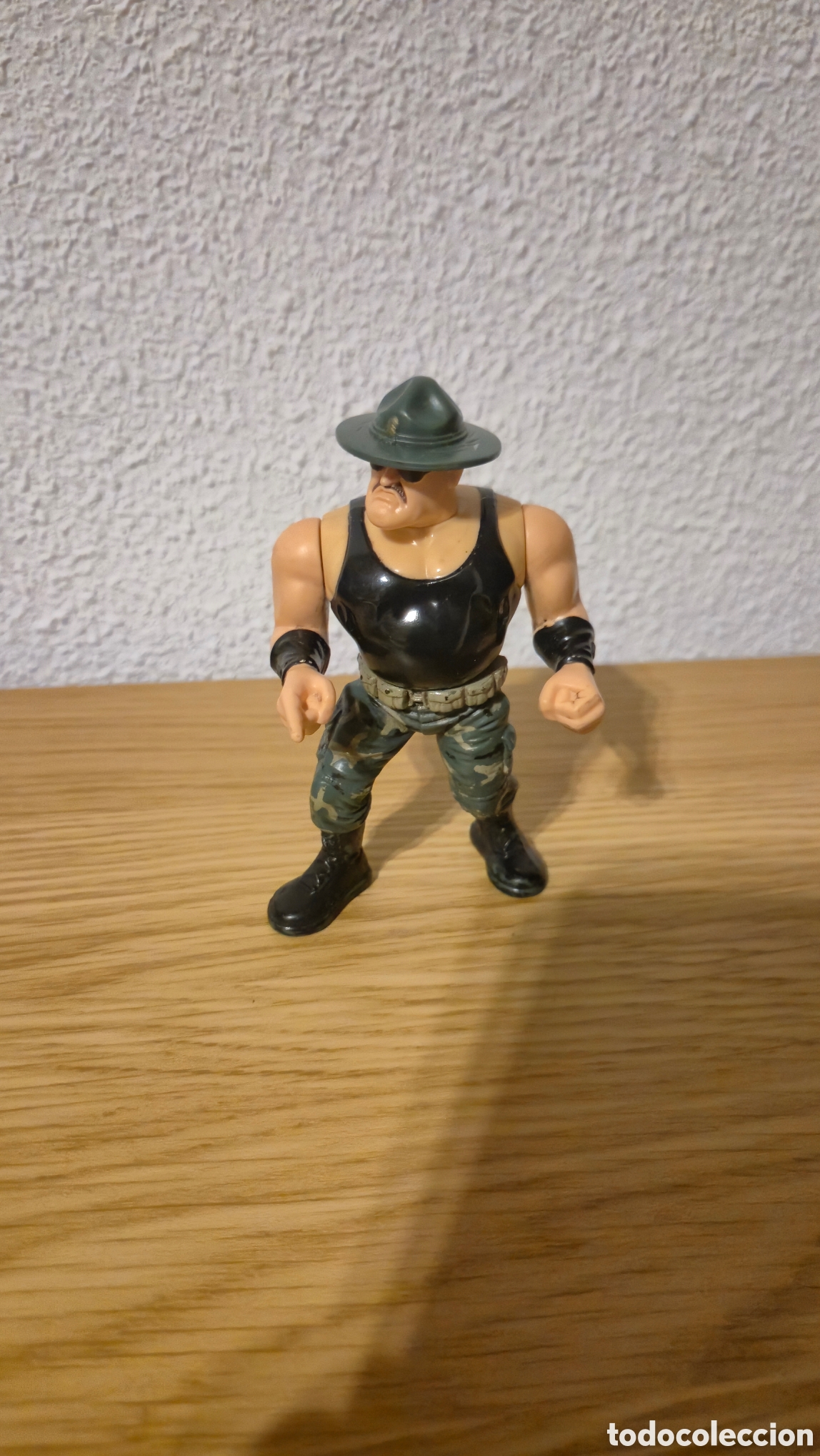 Figuras y mu&ntilde;ecos Pressing Catch: Figura de catch Sargento Slaughter Hasbro. A&ntilde;os 90. Wrestler wrestling wwe wwf
