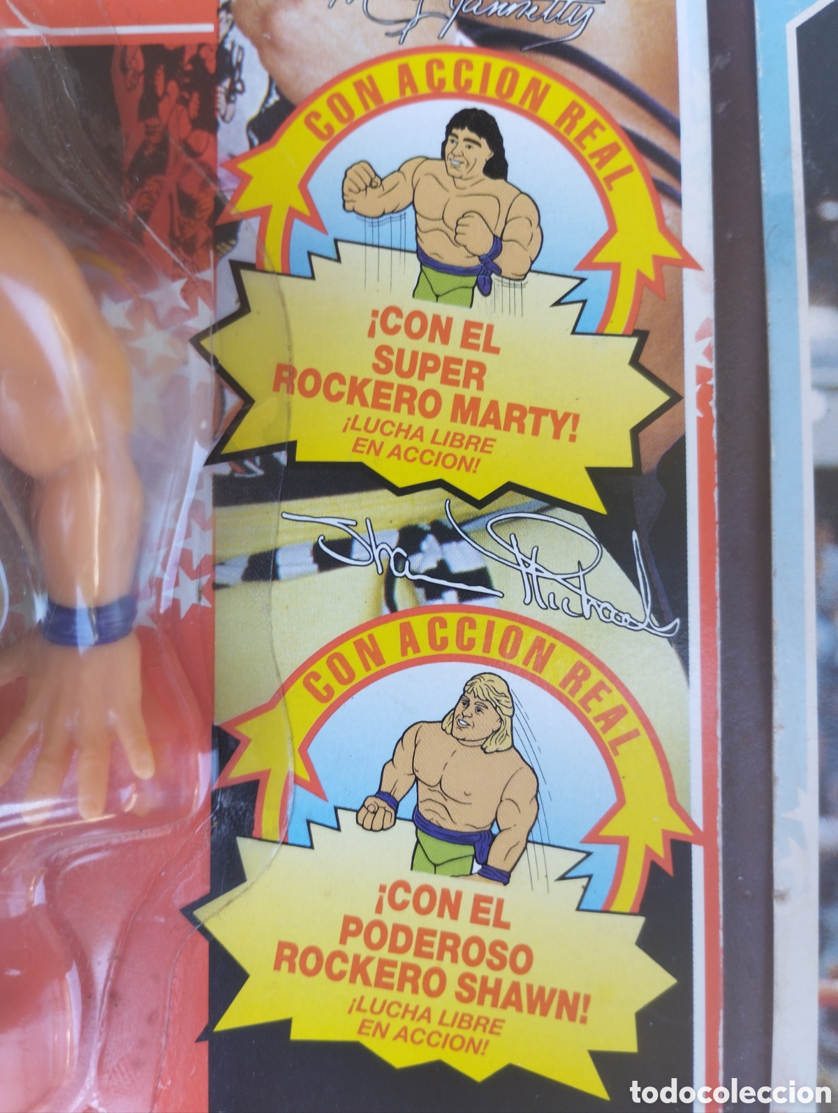 Figuras y mu&ntilde;ecos Pressing Catch: Lotazo snake man rockeros Wwf pressing katch versi&oacute;n espa&ntilde;ola vintage hasbro bl&iacute;ster Hulk hogan