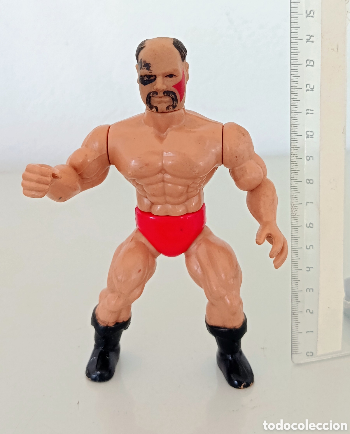 Figuras y mu&ntilde;ecos Pressing Catch: Figura acci&oacute;n AWA remco pressing catch wwf lucha libre mu&ntilde;eco vintage