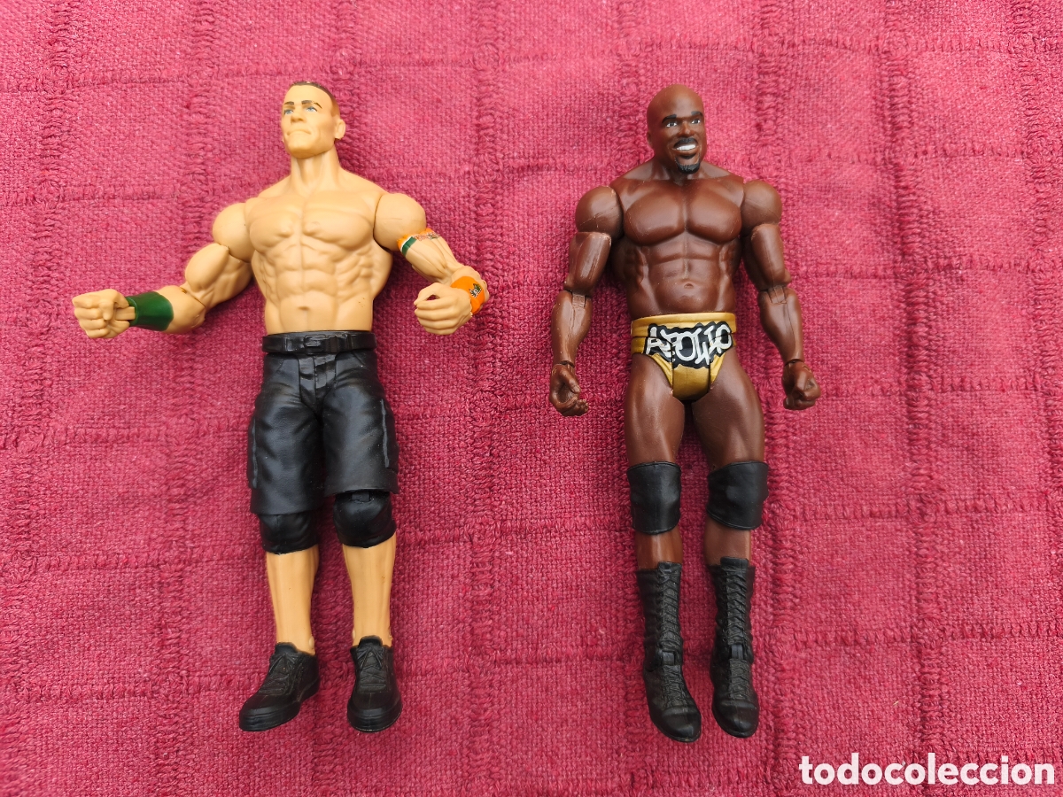 Figuras y mu&ntilde;ecos Pressing Catch: FIGURA FIGURAS APOLLO CREWS - JOHN CENA LUCHADOR DE LA WWE PRESSING CATCH LUCHA LIBRE - MATTEL