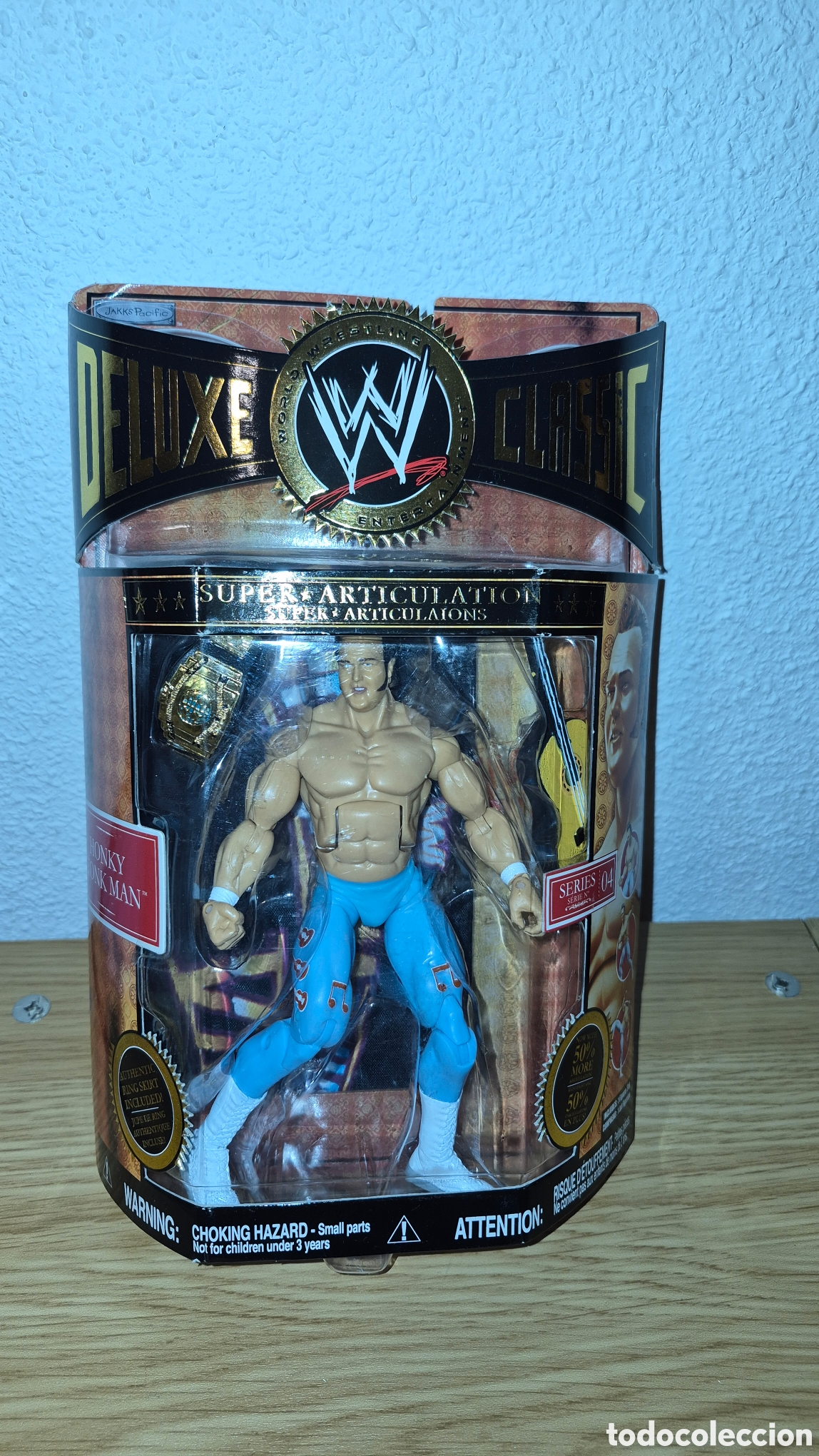Figuras y mu&ntilde;ecos Pressing Catch: Antigua figura de catch Honky Tobk Man Wwe Deluxe. 2008. Jakks Pacific