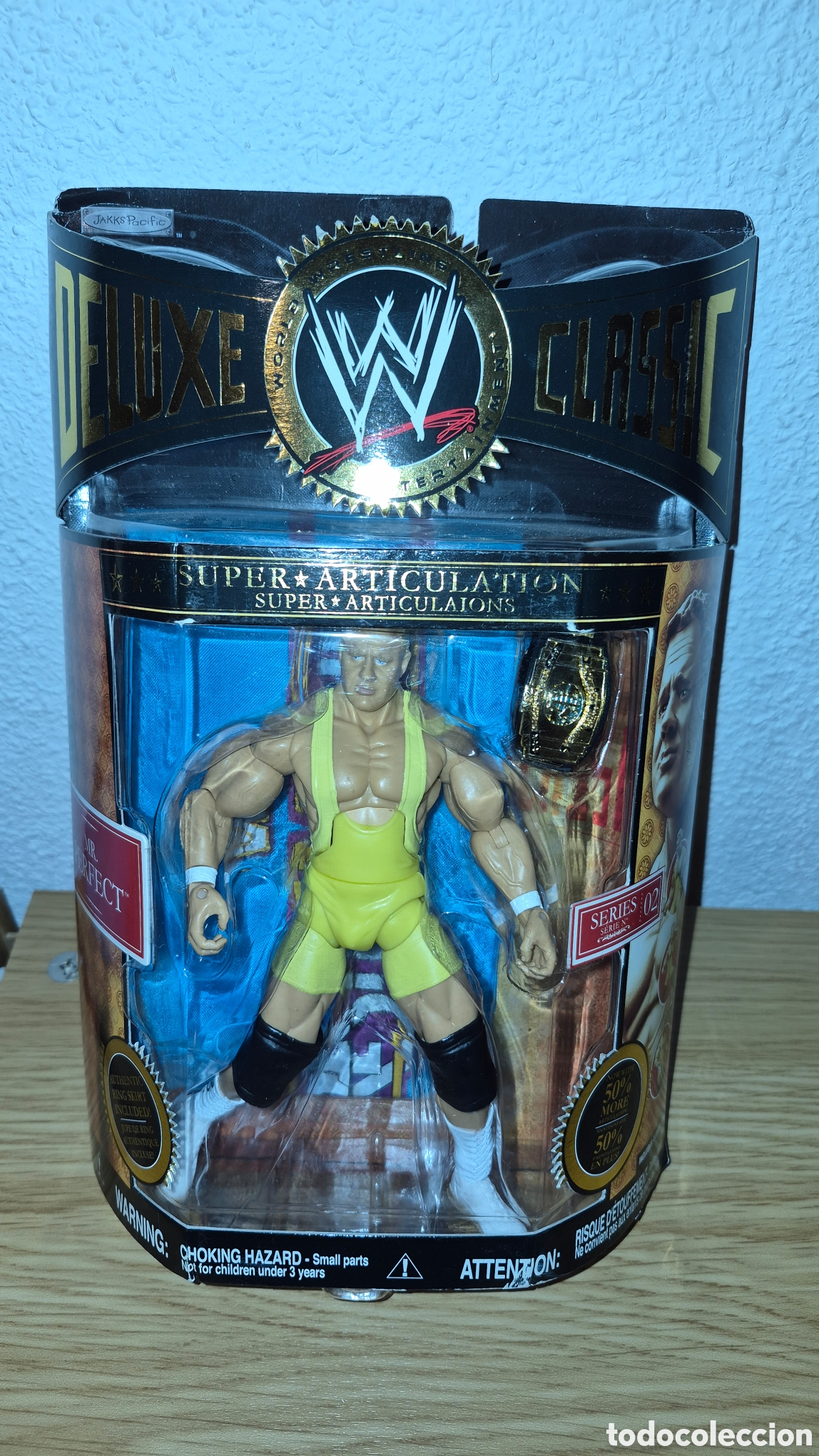Figuras y mu&ntilde;ecos Pressing Catch: Antigua figura de catch Mister Perfect Wwe Deluxe. 2008. Jakks Pacific wrestling wwf