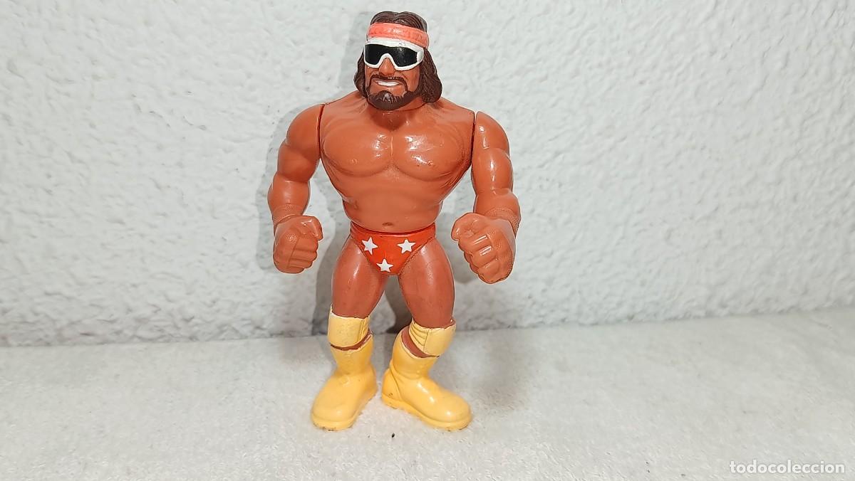 Figuras y mu&ntilde;ecos Pressing Catch: WWF PRESSING CATCH : ANTIGUA FIGURA MACHO MAN RANDY SAVAGE HASBRO TITAN SPORTS A&Ntilde;O 1990