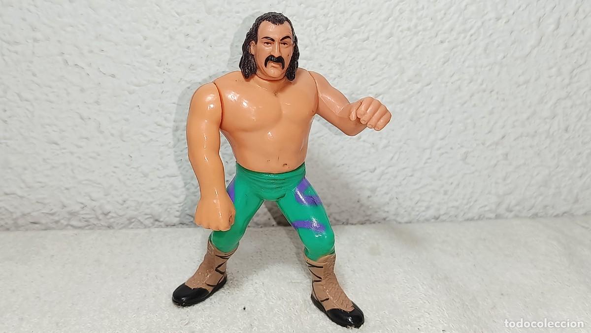 Figuras y mu&ntilde;ecos Pressing Catch: WWF PRESSING CATCH : ANTIGUA FIGURA JAKE ROBERTS THE SNAKE EL SERPIENTE HASBRO TITAN SPORTS A&Ntilde;O 1990