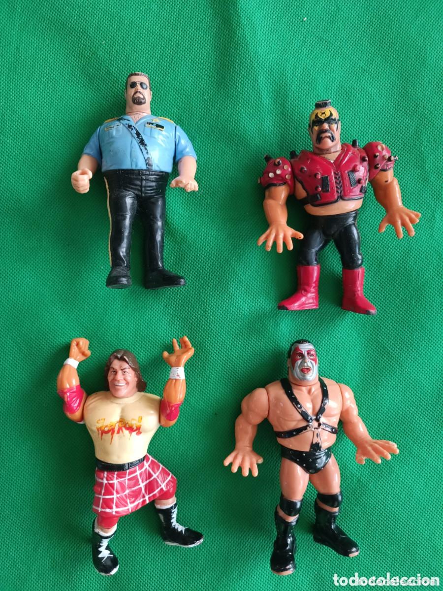 Figuren von Pressing Catch: Lote de mu&ntilde;ecos WWF hasbro Pressing catch