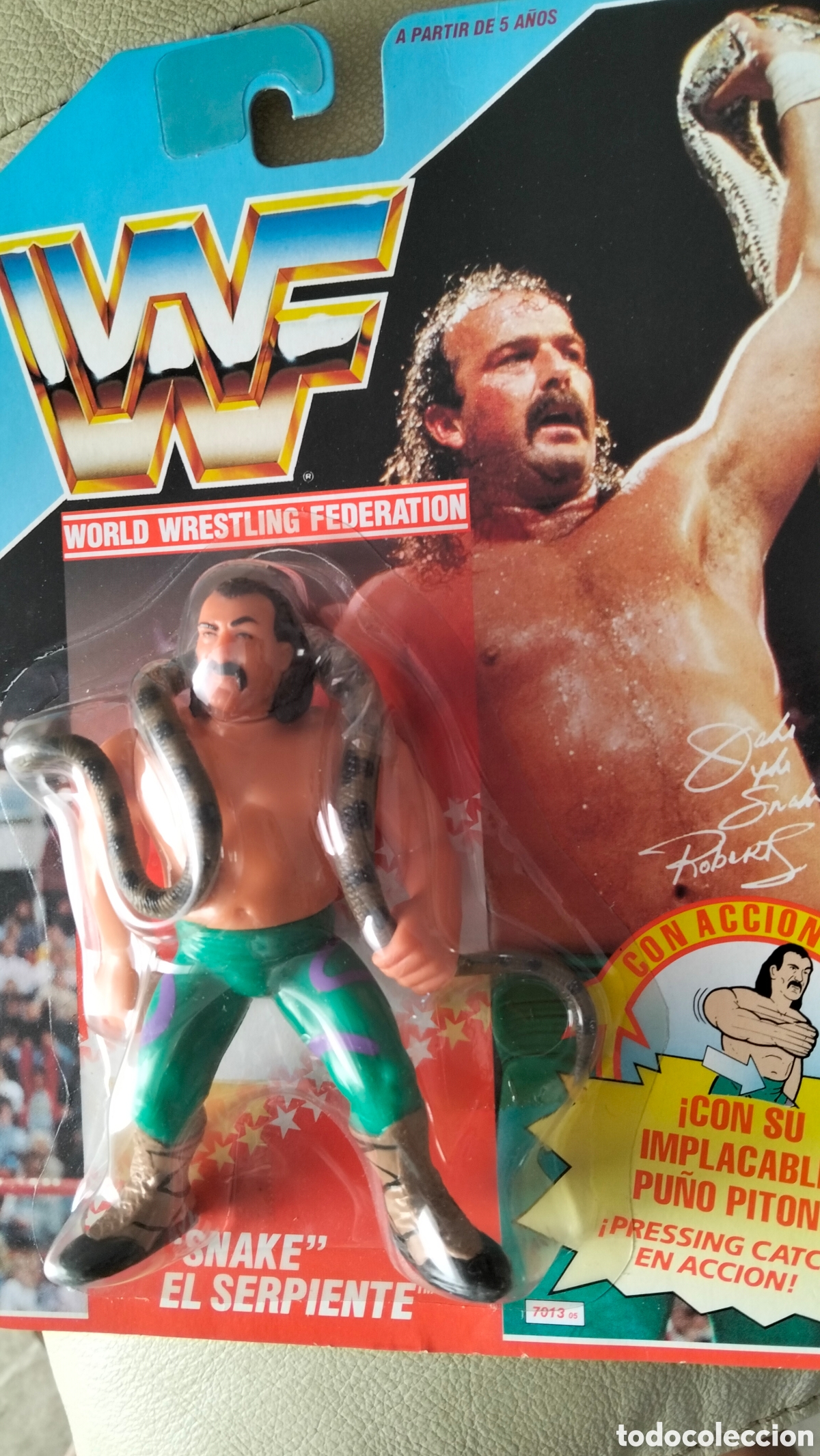Figuras e Bonecos Pressing Catch: WWF PRESSIING BOXEO SNAKE EL SERPIENTE